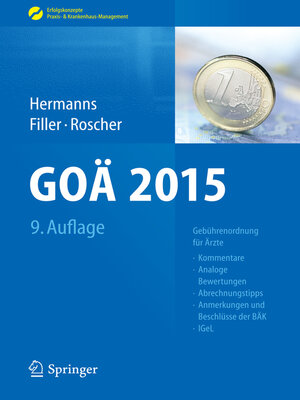 cover image of GOÄ 2015
